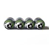 Grizzly Bear Tire Valve Stem Caps (Olive Green Background) -