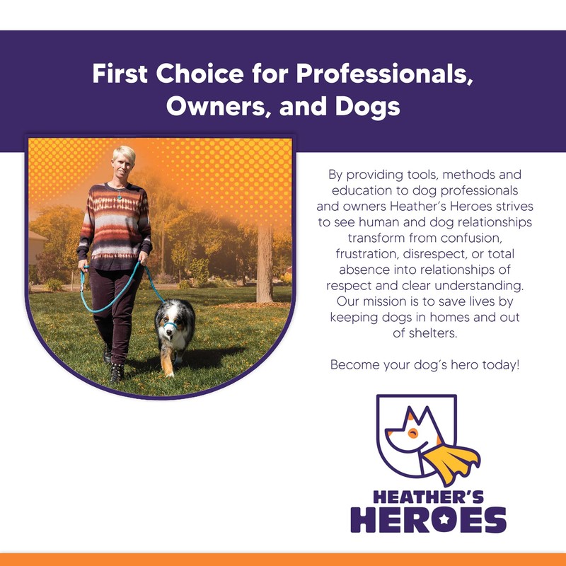 Heather's Heroes Sidekick Dog Headcollar with Leash - Sidekick Leash