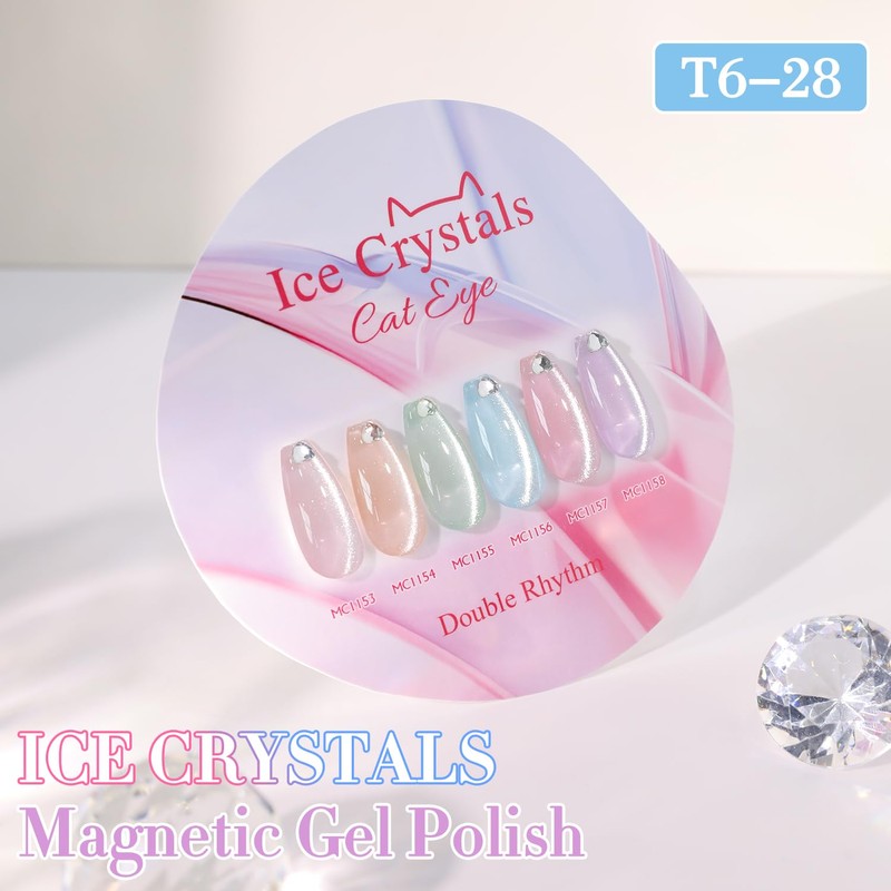Double Rhythm 0.5 Oz Cat Eye Gel Polish with Magnet