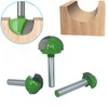 Yuentoen 5 Pieces 6 mm Shank Router, Hollow Chamfer Cutter,