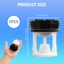 Batheidon Lint Sieve Lint Filter Insert Replacement for Washing Machine Lint Filter - Robust Filter Insert to Protect the Alkaline Pump, Compatible with Indesit and Other Brands, Dimensions: 62 x 57 x