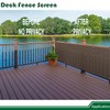 Goleray 2.5'x49' Balcony Privacy Screen Fence Panels Outdoor Deck Shade