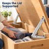 2-Pack Heavy Duty Soft Close Lid Support Hinges with Gas