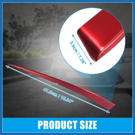 A ABSOPRO 2pcs Front Center Hood Grille Grill Cover Trim for Toyota Camry SE XSE Models 2018-2021 Red Front Grille Cover Trim Protector Sticker Item Replacement