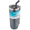 Smash Smoothie and Coffee Tumbler with Straw and lid,Grey, 650