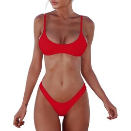 DaiLiWei Thong Bikini Sets for Women 2 Piece Brazilian Swimsuit Teens Bathing Suit Push Up Top Micro Bikinis Swim Suit 2025