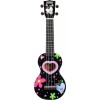 Mahalo MA1-HEBK Art Soprano Ukulele. Heart Graphic