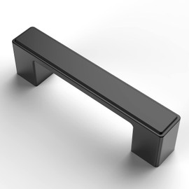 Asidrama 10 Pack 3 Inch(76mm) Matte Black Kitchen Cabinet Handles, Black Cabinet Pulls Kitchen Cabinet Hardware Cupboard Handles Drawer Handles Dresser Pulls