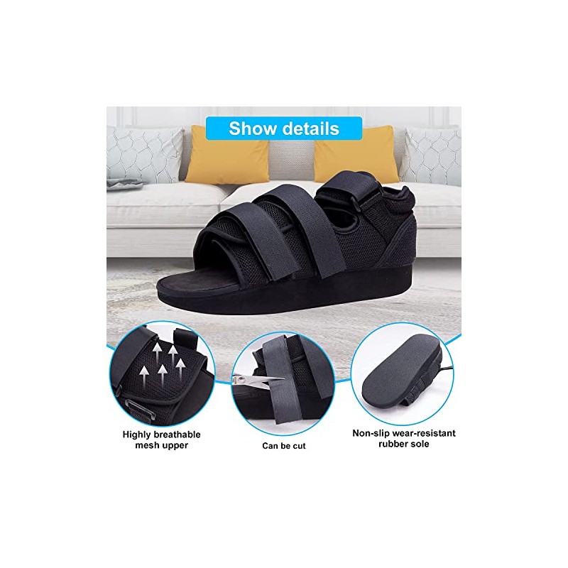 Post Op Recovery Shoe Adjustable Medical Walking Shoe Forefoot Off-Loading