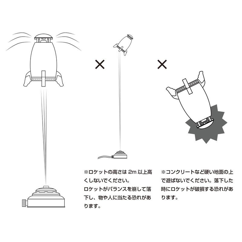 KAISER Jet Splash Rocket KW-678 Water Fountain Sprinkler