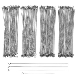 SUPERFINDINGS Pack of 100 Stainless Steel Wire Spinner Baits 8.7 16 cm Stainless Steel Fishing Bait Spinner Shaft for Making Fishing Lures