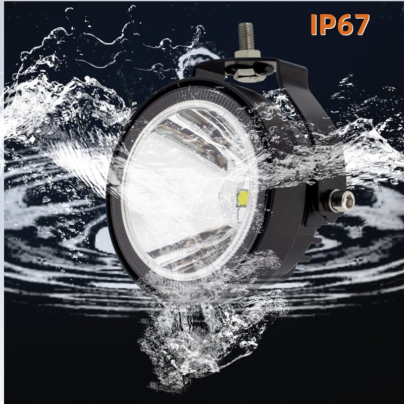 Szdystar LED Round Driving Fog Lights OffRoad Driving Spot Lights
