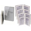 6 x 8-inch Silver Flat Edge DOUBLE PORTRAIT Photo Frames