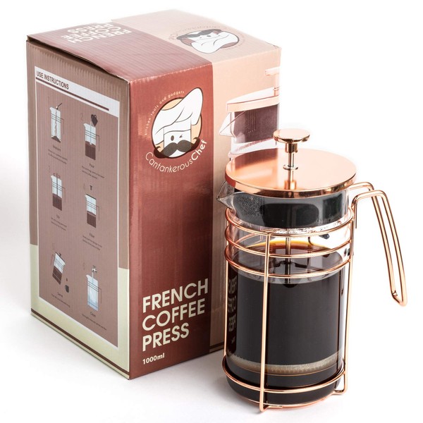 Rose Gold French Press - Easy To Use Coffee and