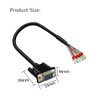 Willwewon 5Ft 1.5m 26AWG DB9 Male RS232 9 Pin Serial