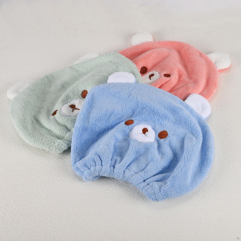 VOCOSTE Hair Drying Towel, Towel Cap, Super Absorbent, Quick Drying,