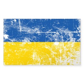CafePress Stand with Ukraine Sticker Rectangle Bumper Sticker Car Decal