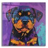 Epic Art 'Woof Rottweiler' by Rich Monet Acrylic Glass Wall
