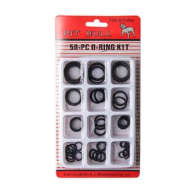 TOP-VIGOR 50 PCS Nitrile Rubber O-Rings Gasket kit,Rubber Washer Seals Assortment Set Assorted Electrical Gasket Rings,Insulating Plumbing Plumber Sealing O Rings Washers Set for Quick Repair