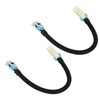 2PCS 12in Oxygen Sensor Wiring Harness Aging Resistant Black Replacement