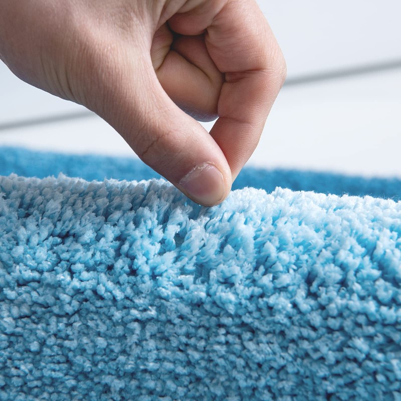 MIULEE Bath Mat, Non-Slip Shower Mat, Absorbent Bathroom Rug, Striped