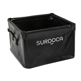 SURDOCA Multifunktionale Faltbare Aufbewahrungsbox Auto Kofferraum, Vollständig Wasserdicht Auto Kofferraum Organizer Klein,Auto Faltbox,Car Organizer,Kofferraumtasche,18 Liter, Schwarz 1 Stück
