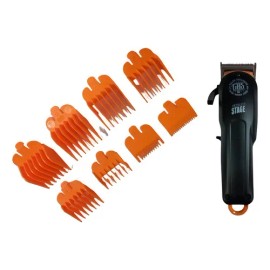 Cortadora de pelo GA.MA Italy GBS Aparador Cortador cabelo barba STAGE negra y naranja                                                                