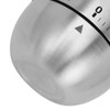 Mechanical Timer Egg Shaped Clear Scale Stainless Steel Timing Reminder
