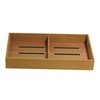HankStar Solid Spanish Cedar Cigar Tray with One Adjustable Divider,