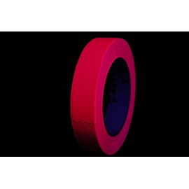 DIRECTGLOW LLC 1 Inch Blacklight Reactive Fluorescent Pink Gaffer Tape (25 Yards Per Roll)