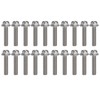 20Pcs M10x1.5 Screw Bolts A2‑70 Stainless Steel Flanged Hex Head