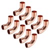 sourcing map 7.94mm ID 90 Degree Copper Elbow Short-Turn Copper
