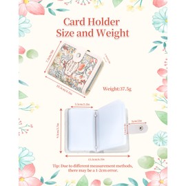 DXTREU Credit Card Holder Wallet, Leather Card Case Card Organizer Case with 22 Card Slots, Minimalist RFID Card Case Wallet with Snap for Men and Women (style2)