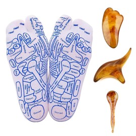 PEOWND Conjunto De Calcetines De Masaje De Pies,Calcetines De Reflexología Con Herramienta De Masaje,Alivia De Forma Precisa Y Eficaz El Dolor Corporal En Los Pies,Un Gran Regalo Para Madres Y Padres