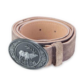 Traditional German Trachten Belt with Buckle for Lederhosen and all trousers | for any Oktoberfest | belt Steiermark (32-33 inch)