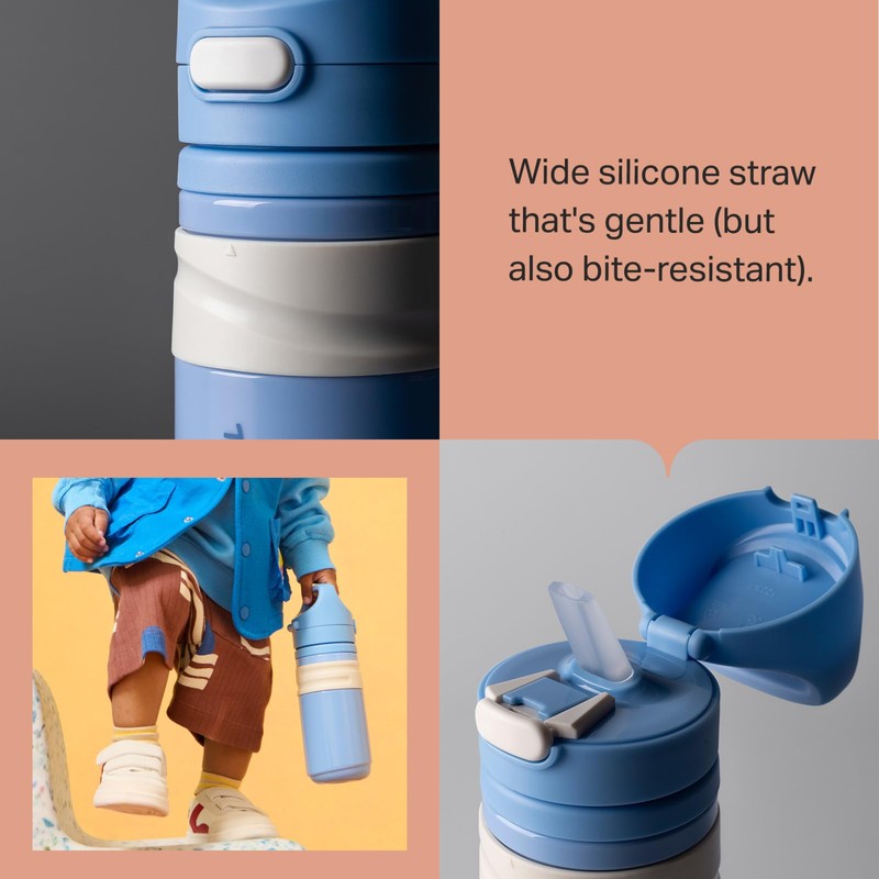 Tommee Tippee Insulated Flip Top Sporty Spill-Proof Toddler Water Bottle