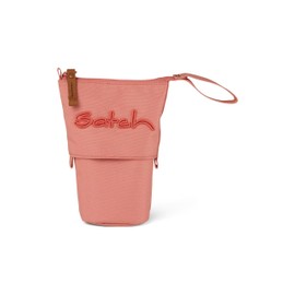 satch Pencil Slider Extra Large with Divider Zip Pocket Pen Holder Set Square Viewing Window for Timetable Nordic Coral - Coral