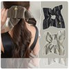 3 Pcs Square Hair Scrunchies Boho Striped Square Elastic Hair