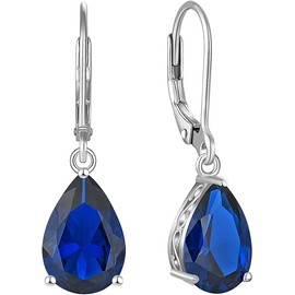 925 Sterling Silver Teardrop Dangle Drop Earrings for Women 8x12 MM