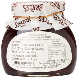 Mrs Bridges Cranberry Sauce with Port, 8.8-Ounce (1)