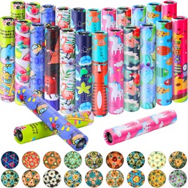 30 Pcs Classic Kaleidoscopes Vintage Kaleidoscope Toys, Return Gifts for Kids Birthday Mini Kaleidoscope Kit for School Classroom Prizes, Stock Stuffers Bag Fillers, Random Colors (Stylish Style)