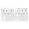 Fushing 10pcs Band Clips Craft Travel Pocket Clips (White)