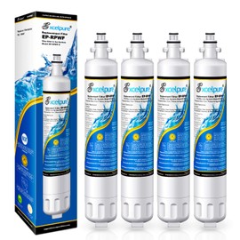 EXCELPURE RPWF Replacement for GE RPWF (Not RPWFE), RWF1063, RWF3600A, WSG-4, DWF-36, R-3600, MPF15350, OPFG3-RF300, BCF77, Refrigerator Water Filter, 4PACK