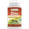 Best Naturals Zinc supplement as Zinc Gluconate 50mg 240 Tablets