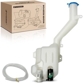 A-Premium Windshield Washer Reservoir with (Washer Pump/Filler Neck/Cap/Hose/Bracket) Compatible with Select Honda Models - CR-V CRV 1997 1998 1999 2000 2001 - Replace# 76840S10003
