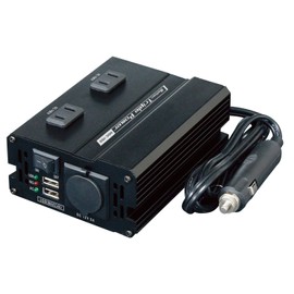 Meltec HDC-150 Car DC Converter, Deco-Deco, Silent Type, 3-Way (USB & Outlet & Accessory Socket), DC 24 V, 2 Outlets, 150 W, 2 USB Ports, 4 A, DC 12 V, 1 Port, 60 W