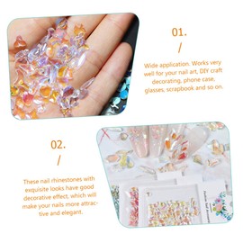 LALAFINA Nail Art Drill Nail Gems Small Rhinestones Decorative Charms Craft Kit Random Style
