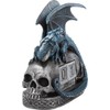Nemesis Now Blue Dragon and Skulls Year Keeper Gothic Calendar