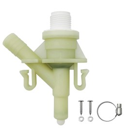 385311641 RV Water Valve Includes Hose Clamp and Fasteners for Dometic and Sealand marine toilet 300 301 310 320 Ultrasonic Sealing Safeguards Against Leaks Efficient Repair