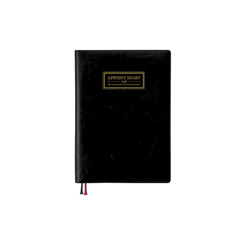 Daigo Notebook 2026, A5 Daily Planner, 4 Day Option, Black,